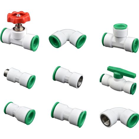 Accesorios para tuberías de agua para decoración del hogar, - 6 puntos