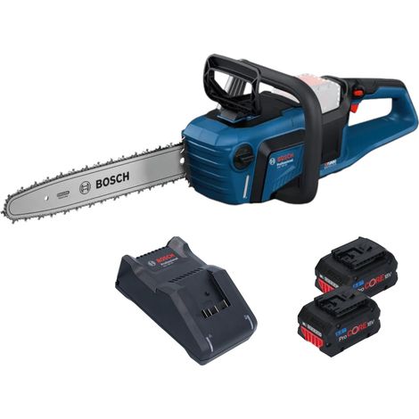Bosch GKE18V-40 Professional Tronçonneuse à chaîne sans fil 18 V 40 cm Brushless + 2x batterie ProCORE 5,5 Ah + chargeur