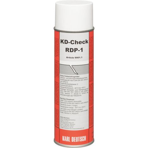 Penetración en aerosol para pintura 500 ml de RDP-1 rojo KD-Check (por 12)