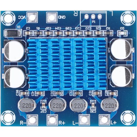 Amplificateur numérique double canal 30W DC8-26V carte audio amplificateur de puissance platine (1/5)