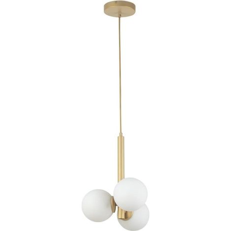 Lámpara Colgante Sigma Perla Oro Beige 100 cm