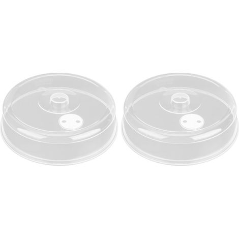 2x Couvercle Micro-ondes PP Réutilisable Protection Alimentaire Anti-Éclaboussures Préservation Chaleur (1/5)