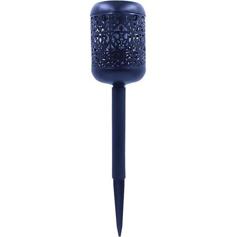 Lampe solaire lampe à flamme lampe à induction extérieure jardin cour pelouse prise de terre paysage décoratif-Ensoleillé