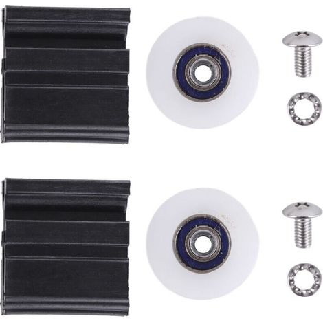 Ulisem Kit de roulettes de porte de serre haut de gamme - Roues de rechange, pièces et quincaillerie pour hall d'entrée - Accessoires de haute qualité pour portes coulissantes sans effort (1/4)
