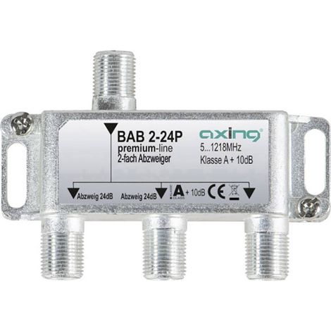 Axing BAB 2-24P Derivatore TV via cavo 2 vie 5 - 1218 MHz