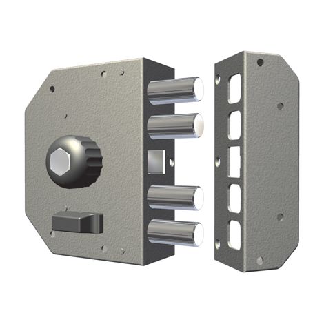 SERRATURA LEGNO APPLICARE 3050 CR  C.POMPA M4+SCR+POMOLO E.MM 60 DX