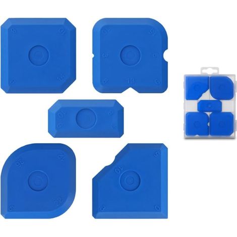 Joint d'étanchéité en silicone pour porte de fenêtre, spatule, grattoir, ciment, outil de retrait de finition, mastic, calfeutrage (1/5)