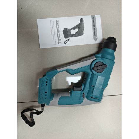 Perceuse à percussion électrique sans balais de 700 W, 4000 coups par minute et 2,0 J avec rotation avant et arrière commutable pour le perçage de l'acier, du béton et du bois batterie MAKITA de rech (1/5)