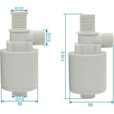 Vanne de régulation automatique du niveau d'eau Vanne à flotteur G1/2 (1/5)