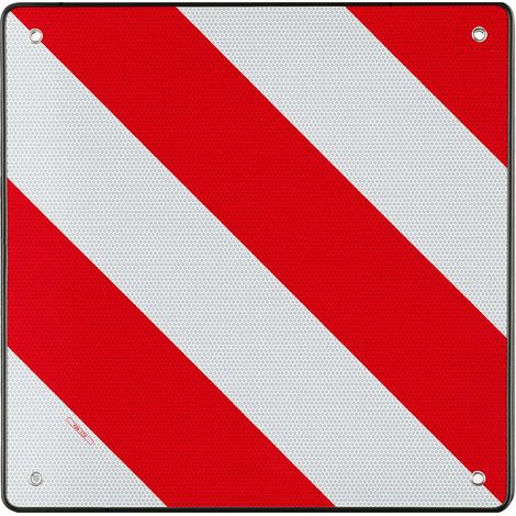 Wiltec pannello per carichi sporgenti Spagna alluminio 500x500mm, riflettente, per portapacchi posteriore