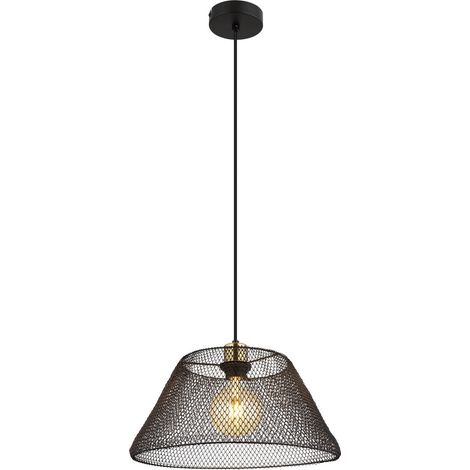 Globo - lámpara colgante - BAKU - negro - metal - Ø 36cm - E27 - (1/5)