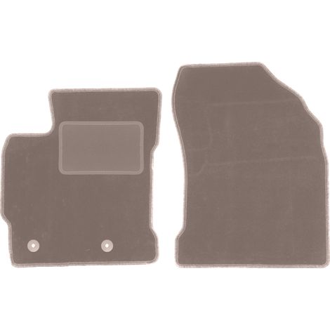 Tapis de sol avant pour : Toyota Corolla XI E16, berline et hatchback (2013-2019), beige