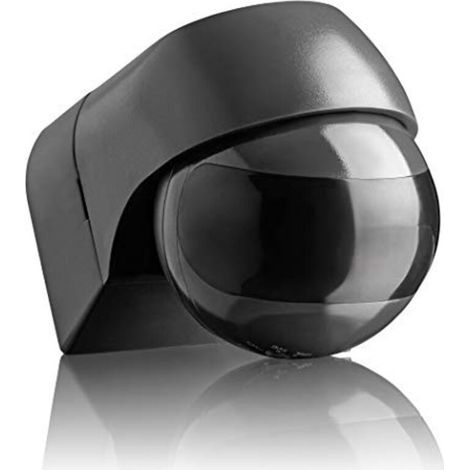 Détecteur de Mouvement Extérieur IP44, Montage en Saillie, programmable, Capteur Infrarouge, Portée 12m/ 180°, LED adapté, orientable, Max. 800W/400W (1/5)