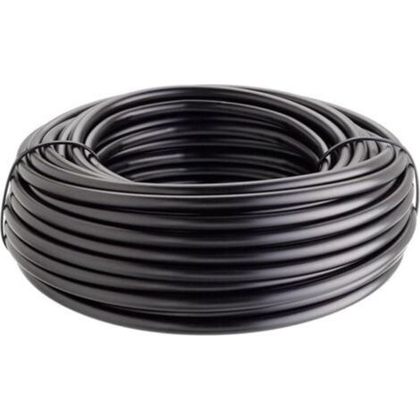 25M Tuyau pour arrosage en goutte à goutte, tuyau d'eau en PE 16x1.2 mm, Noir (1/5)