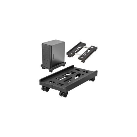 Support PC sous Bureau: Support D'unité Centrale Mobile avec Roues Verrouillables, Antidérapantes Support Tour PC Taille Réglable, Chariot de Support de Tour PC pour La Plupart des PC (1/5)