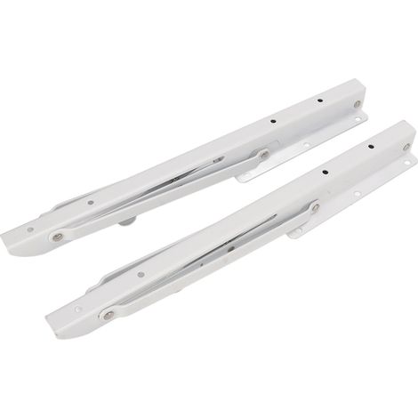 Support mural pliable 34cm pour étagère rabattable, lot de 2 supports de table escamotable en acier, idéal camping-car et bateau (1/5)