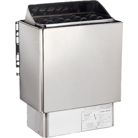Sauna Salle Sauna poêle ménage Petit Acier Inoxydable Sueur poêle à Vapeur Chauffage équipement de Chauffage hammam Sec chaudière Murale température constante(4.5k/22) (1/5)