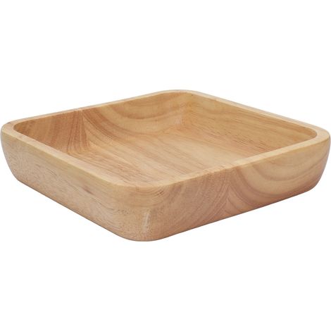 Saladier carré en bois - 18 cm / 7,1 po - Vaisselle de restaurant
