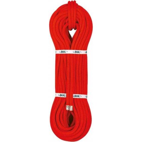 Rope BEAL industry 10.5mm 50 meters in red color