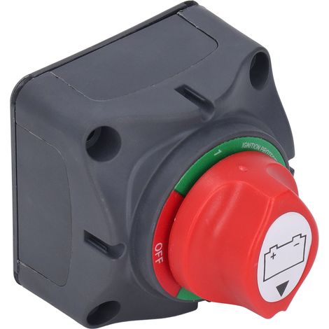 Batterietrennschalter, ABS-Gehäuse, Rotmessinggehäuse, Hauptschalter, Trennschalter, DC 12–48 V (1/5)