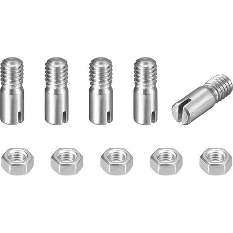 5Pcs Goujon Cylindrique À Fente M3 x 8mm 304 Acier Inoxydable (1/5)