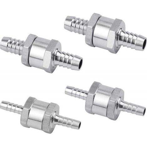 Clapet anti-retour 4 pièces, clapet anti-retour en aluminium 6/8/10/12 mm, protection contre le retour de carburant (1/4)