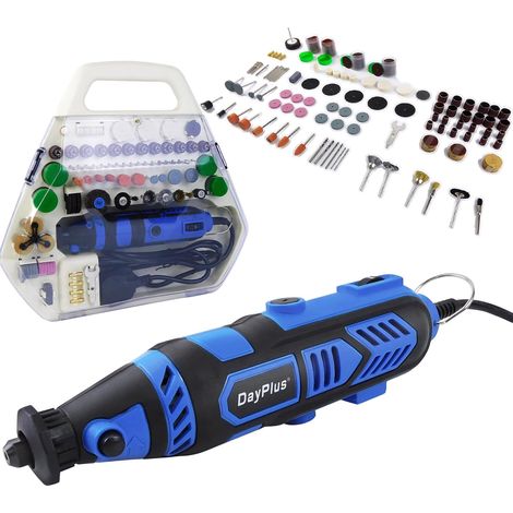 135W Outil Rotatif Multifonction,10000-32000 RPM 6 Vitesses Réglables Set d'Outils Rotatifs Avec 252 Accessoires Outil Rotatif Polyvalent Pour La Sculpture Le Nettoyage Et Les Créations De Bricolage (1/5)