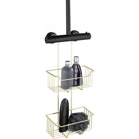 Wenko MILO organizzatore per doccia nero opaco 55 cm