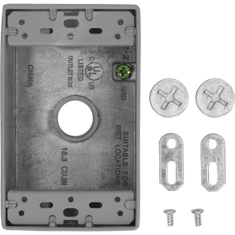 Boîtier de Prise Industrielle US NEMA 10‑50R/14‑50R pour Extérieur - Boîtier Simple Gang (1/5)