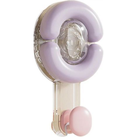 Crochets à ventouse pour salle de bain, sans perforation, porte-serviettes en ABS, multifonctionnel, réutilisable, crochets utilitaires avec forte capacité de charge pour peignoir, lavabo et chapeau (1/4)