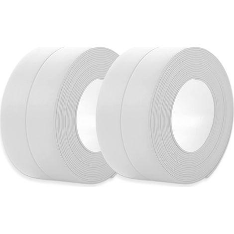 Ruban D'étanchéité Autocollant - PVC 38 mm x 3,2 m - Pour Cuisine Salle De Bain Évier Baignoire Toilettes - 1 Pièce