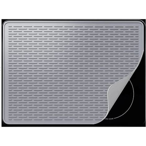 Couvercle supérieur de cuisinière électrique - tapis de séchage de vaisselle en silicone 7150cm - couvercle de cuisinière en verre (1/5)