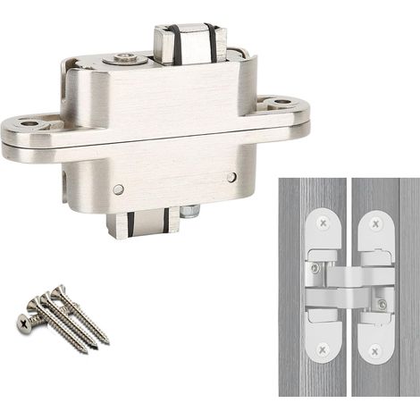 Charnières de Porte Invisibles - Charnières Réglables et Silencieuses pour Portes Pliantes et Meubles, Haute Capacité (1/5)