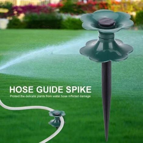 Guide de tuyau d'arrosage avec piquet - Roulette de tuyau d'arrosage - Pour jardinage et pelouse - Haute résistance - Tuyau de jardin (1/3)