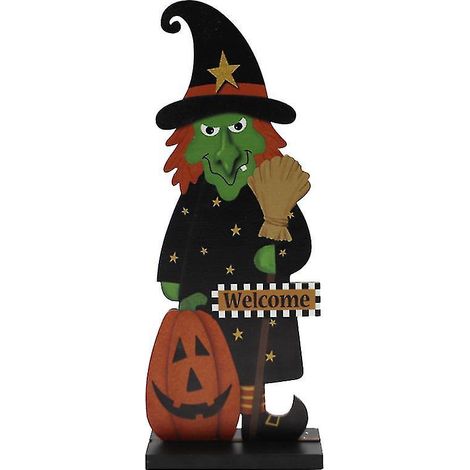 1 Stück Holzbastelarbeit für Halloween-Dekoration