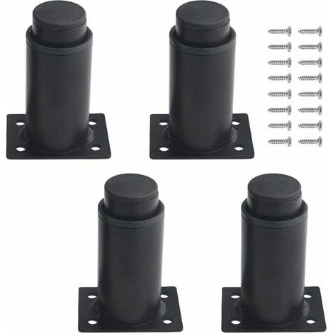 4er-Set verstellbare Metallmöbelfüße, robust, 8–12 cm, für Tisch, Bett, Sofa – KZQ