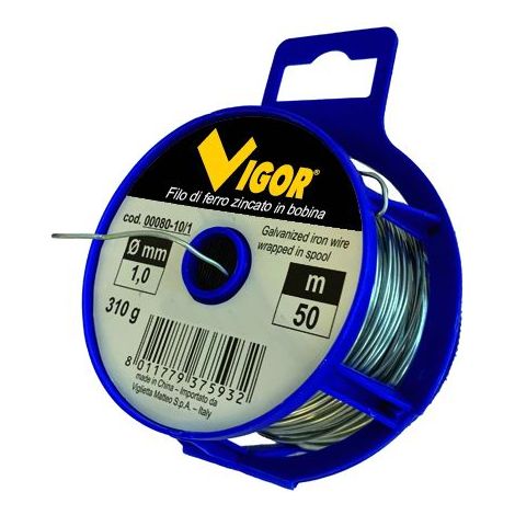 filo zincato e plasticato per legatura 1,0 mm 50 mt