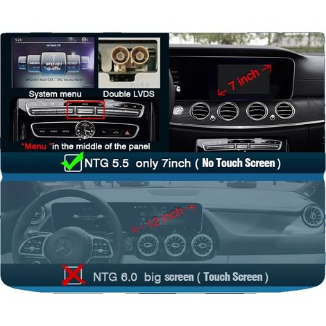 Decodificador inalámbrico CarPlay/Android Auto, conectividad perfecta, duplicación de pantalla avanzada, PARA NTG 5.5 Benz W213 (1/2)