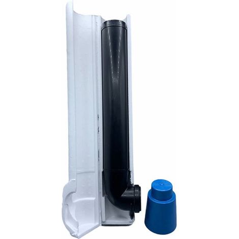 KIT TUBO DI RISCIACQUO PER CASSETTA INCASSO MODELLO TROPEA S E TROPEA 3 - ø56 MM - L. 375 MM - VIL