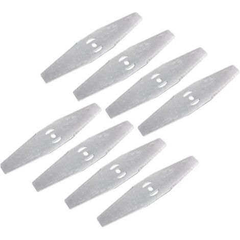 8 Pcs Coupe Bordure Lame De Rechange, 24V Coupe Bordure sans Fil avec Batterie Lame en Métal, Debroussailleuse Electrique Accessoires, pour Coupe Bordure sans Fil Garniture De Jardin,Metal Bla (1/5)