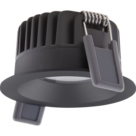 Ledvance Foco LED Fix Aluminium Negro 8W 640lm 36D - 927 Luz muy Cálida Recorte 68mm - IP44 - Mejor reproducción de color - Regulable (1/3)