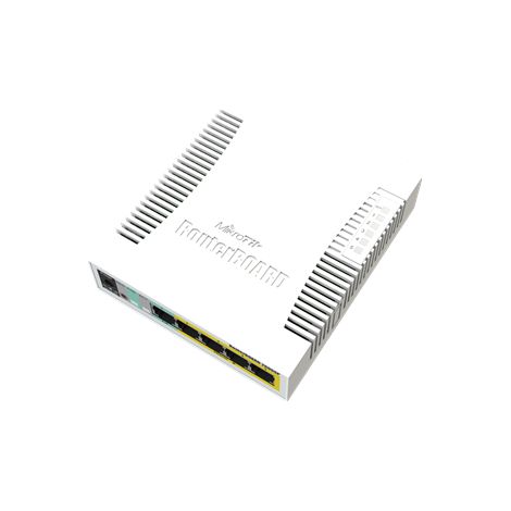 MikroTik  Enrutador/Conmutador en la Nube  RB260GSP  1000 Mbit/s  5 puertos Ethernet LAN (RJ-45)  12 meses (1/5)