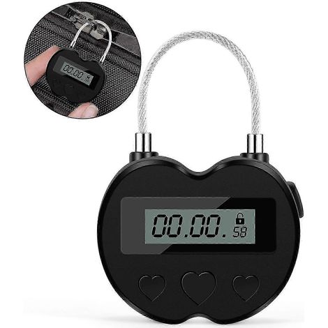 Cadenas temporaire intelligent avec écran LCD, multifonctionnel, étanche et rechargeable par USB. (1/5)