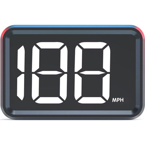 Affichage tête haute Compteur de vitesse numérique GPS MPH pour voitures Camions Plug and Play Grand écran Haute définition (1/5)