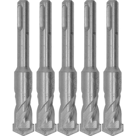 5 Pièces Foret Béton Carbure de Tungstène Pointe Spirale 2 Gouges Perçage Impact pour Brique Pierre 110mm 18mm Diamètre Ouvert (1/5)