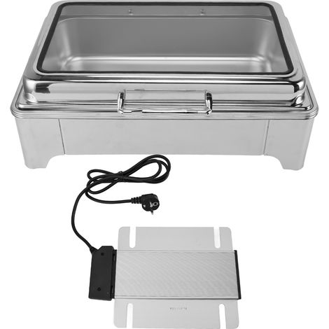 9L Chauffage Électrique Buffet Visuel Thermostatique Acier Inoxydable pour Hôtels Restaurants Prise UE 220-240V 1 x 1/1-6.5 (1/5)