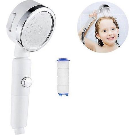 Pommeau de douche à hélice haute pression rotatif à 360° (1 pièce)