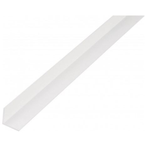 Alberts – Profilé d'angle en plastique 25x25x1,8mm – Longueur 1m – Finition blanche – Pour angles droits et finitions précises