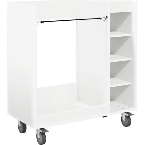 Maison Exclusive - Armadio per Golf con ruota Tinta unita Bianco 90 x 45 x 98 cm