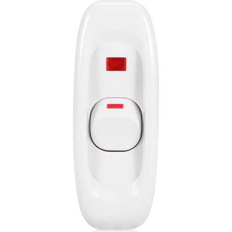 AC 250 V 10A en ligne marche/arrêt lampe de bureau cordon câble interrupteur avec indicateur LED blanc (1/5)